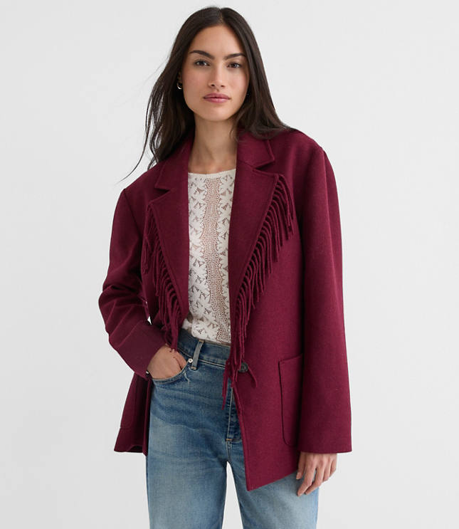 Fringe Lapel Jacket