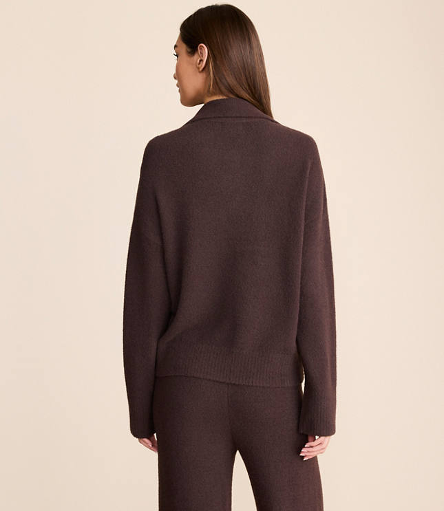 Lou & Grey Fuzzy Polo Sweater