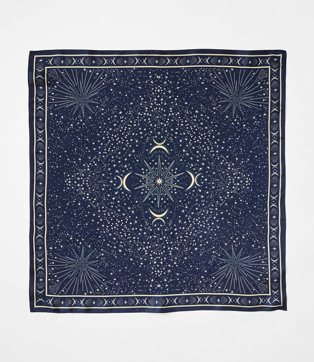 Celestial Silk Square Scarf