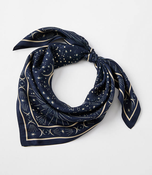Celestial Silk Square Scarf