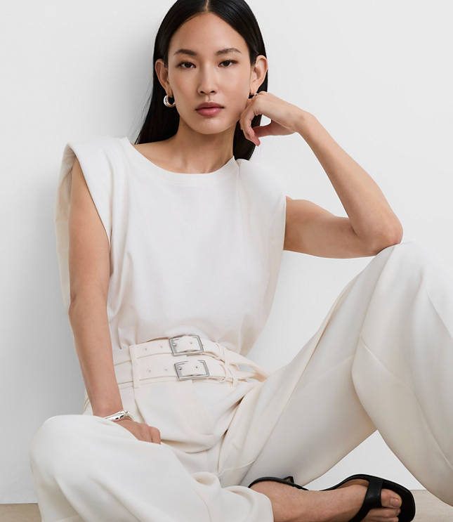 LOFT Versa Cap Sleeve Jersey Top