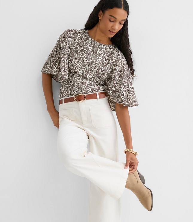 Lace Garden Cape Sleeve Top