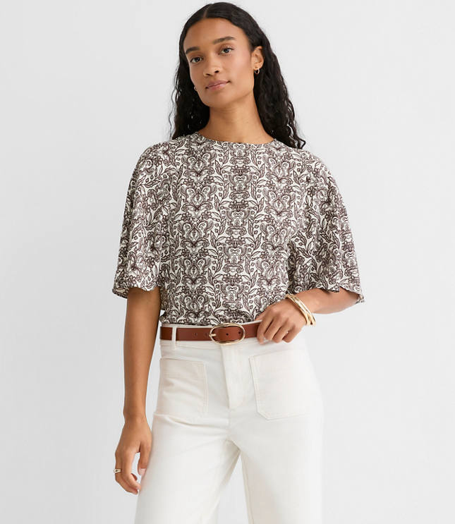 Lace Garden Cape Sleeve Top