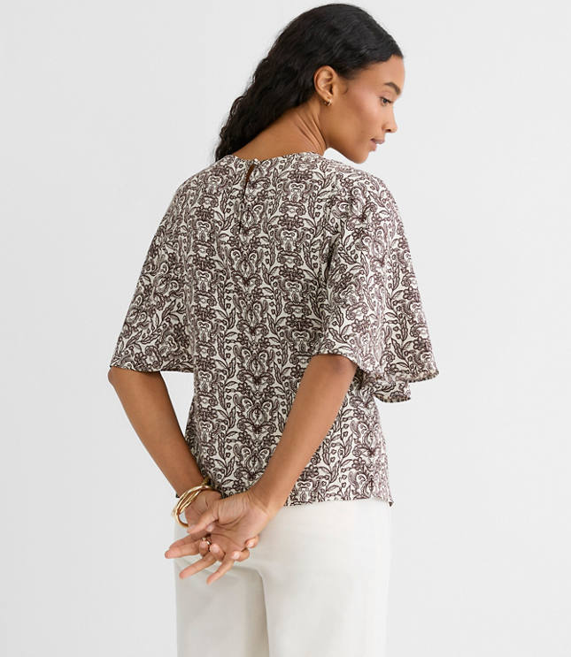 Lace Garden Cape Sleeve Top