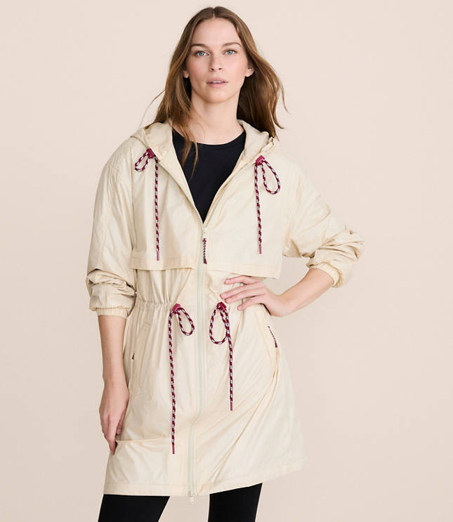 Lou & Grey Water Repellent Long Windbreaker