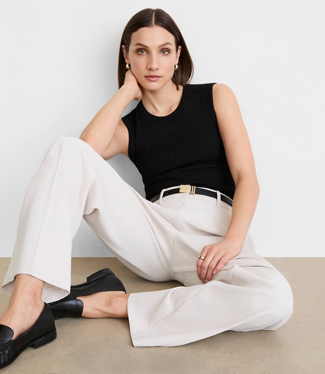 LOFT Versa Ribbed Sleeveless Sweater