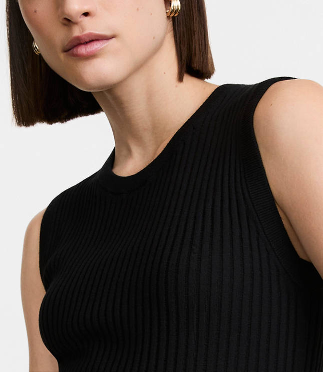 LOFT Versa Ribbed Sleeveless Sweater