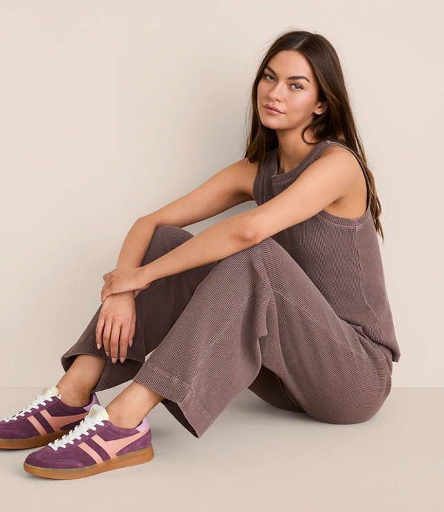 Lou & Grey Garment Dyed Waffle Tank Top