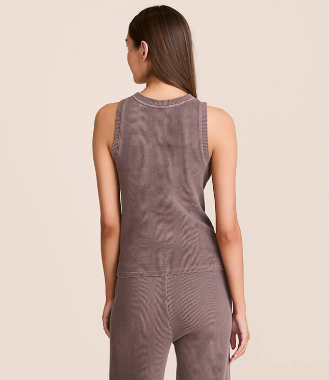 Lou & Grey Garment Dyed Waffle Tank Top