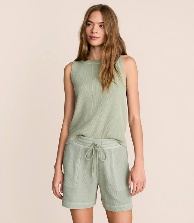 Lou & Grey Garment Dyed Waffle Tank Top