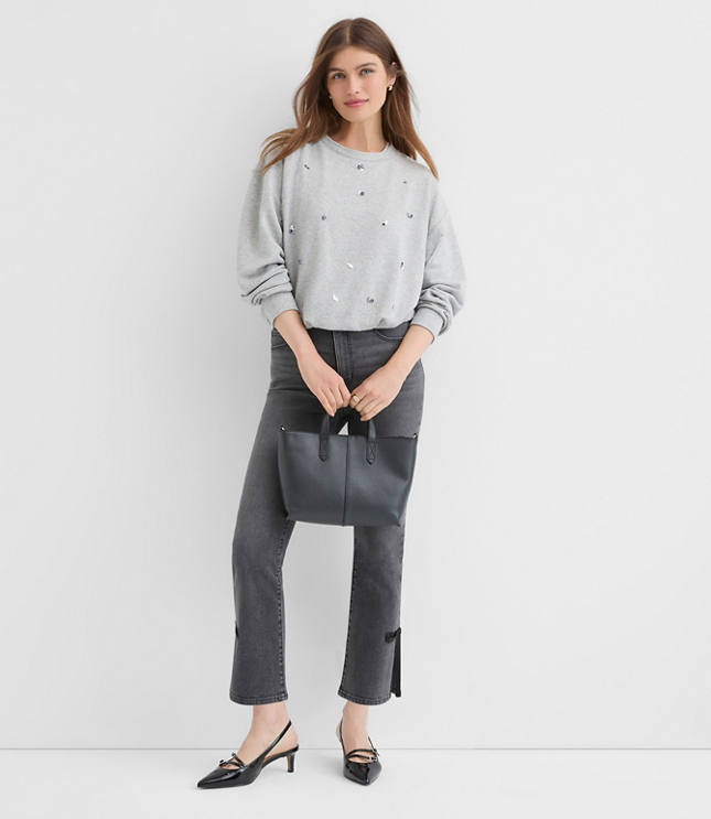 Sequin Sparkle Bubble Sweatshirt