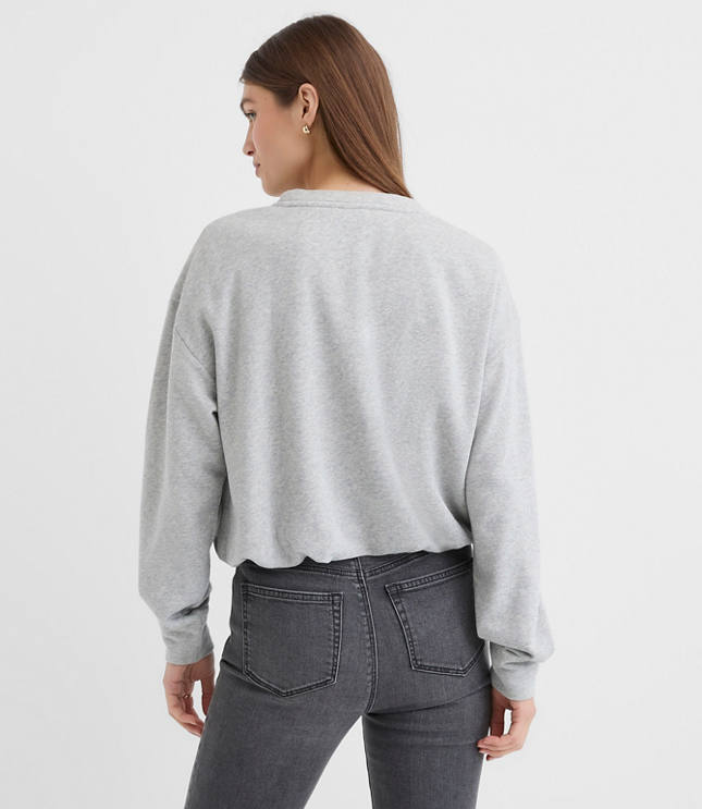 Sequin Sparkle Bubble Sweatshirt