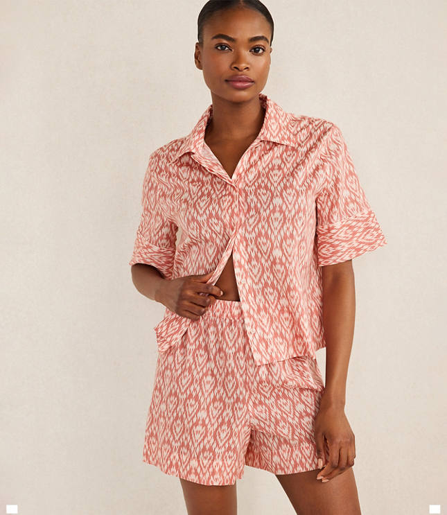 Haven Well Within Organic Cotton Poplin Ikat Sleep Set