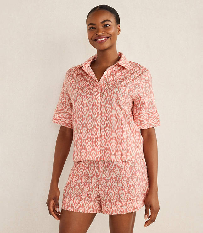 Haven Well Within Organic Cotton Poplin Ikat Sleep Set