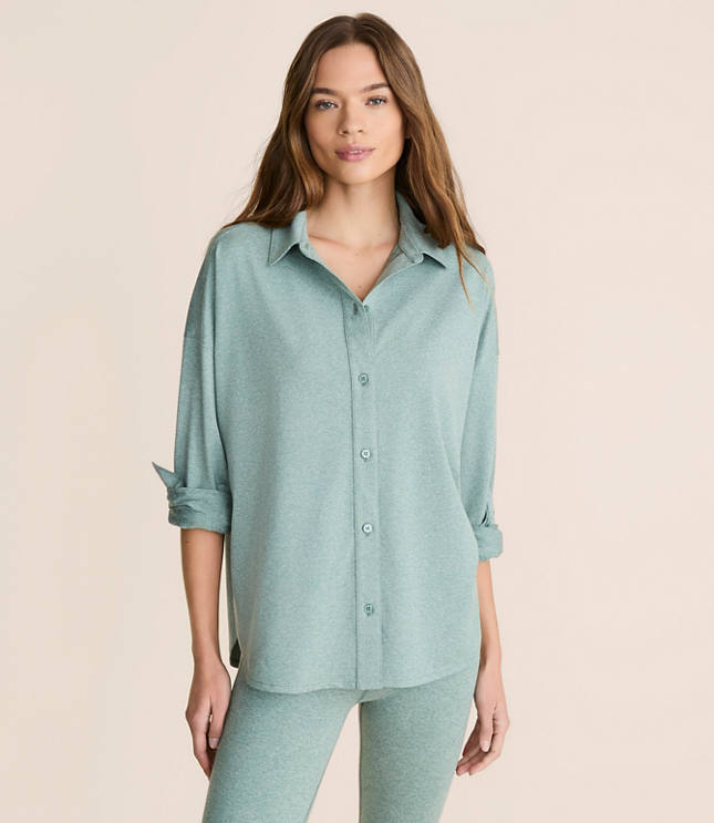 Lou & Grey Heathered Brushedsoft Shirt