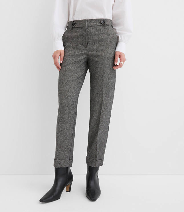 Cuffed Riviera Slim Pants in Twill
