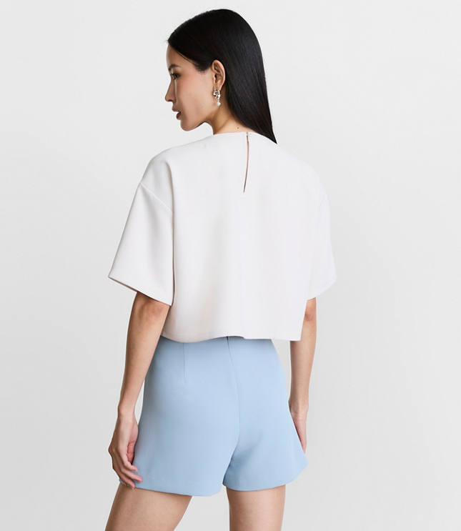 LOFT Versa Crepe Drape Relaxed Tee