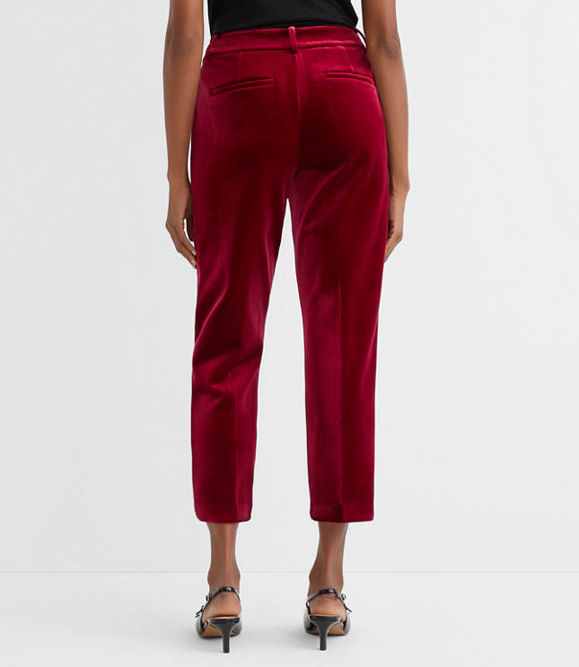 Petite Curvy Riviera Slim Pants in Velvet
