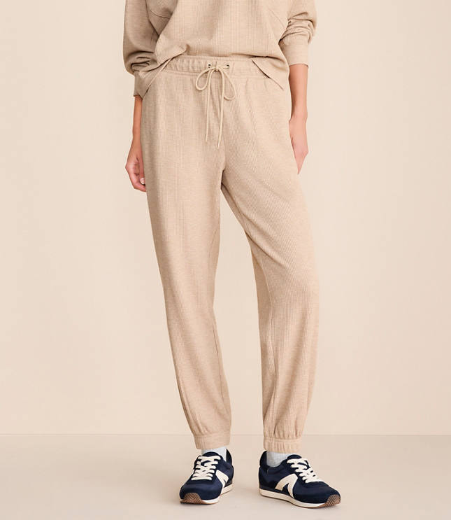 Lou & Grey Heathered Upstate Waffle Joggers