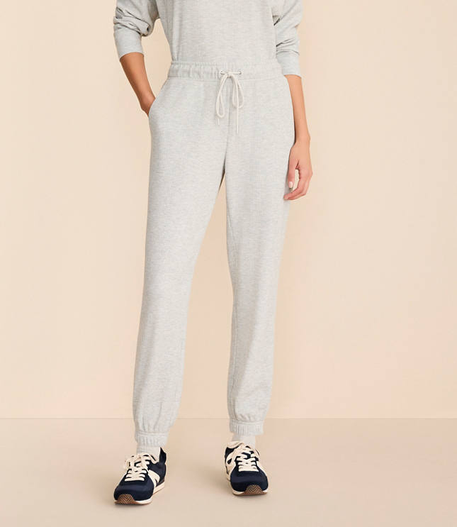 Lou & Grey Heathered Upstate Waffle Joggers