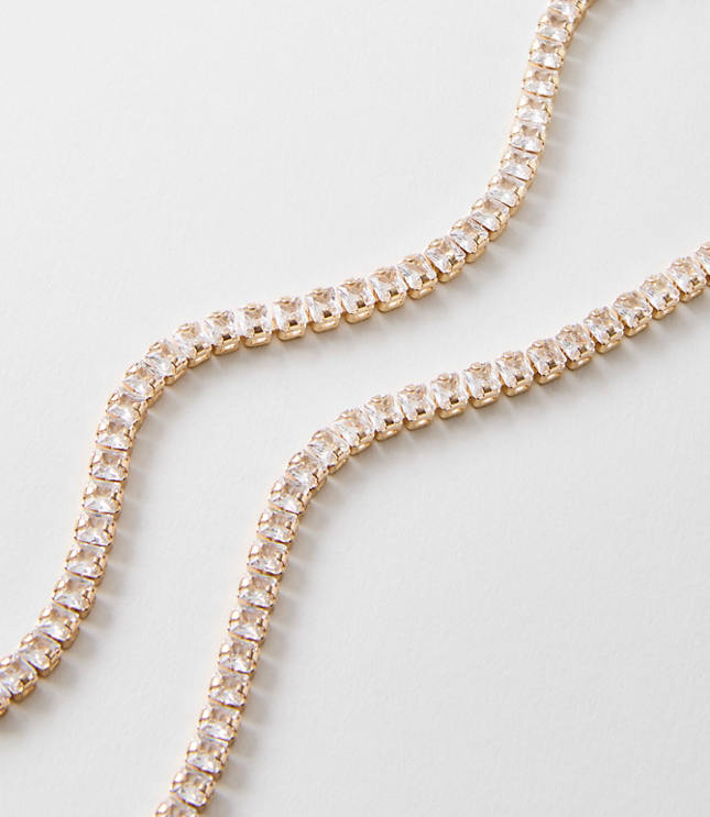 Pull Tie Tennis Necklace