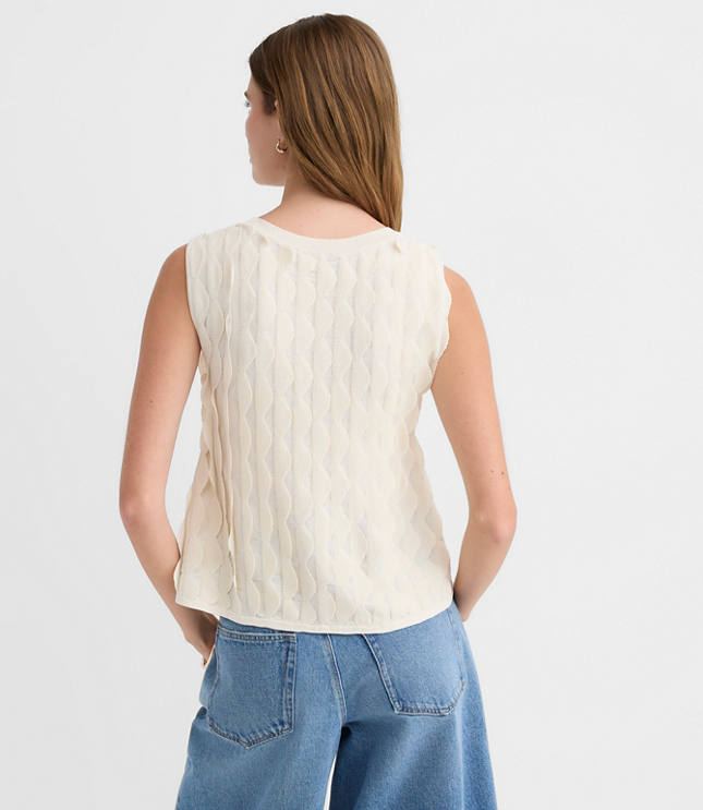 Scalloped Sweater Shell