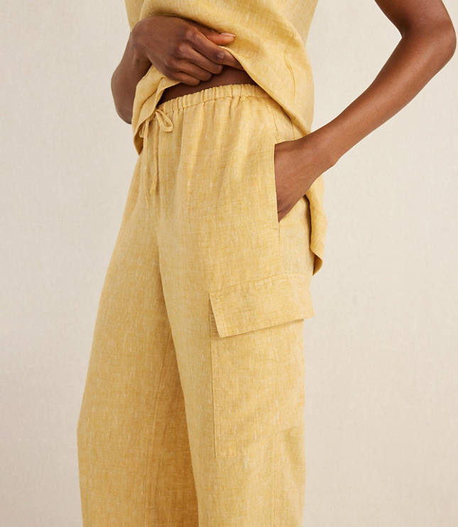 Haven Well Within Linen Cargo Pants carousel Product Image 3