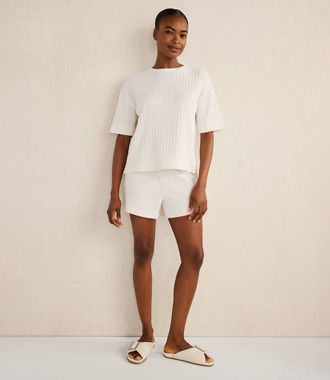 Haven Well Within Cotton Wide Rib Short Sleeve Top