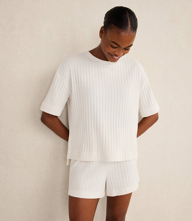 Haven Well Within Cotton Wide Rib Short Sleeve Top