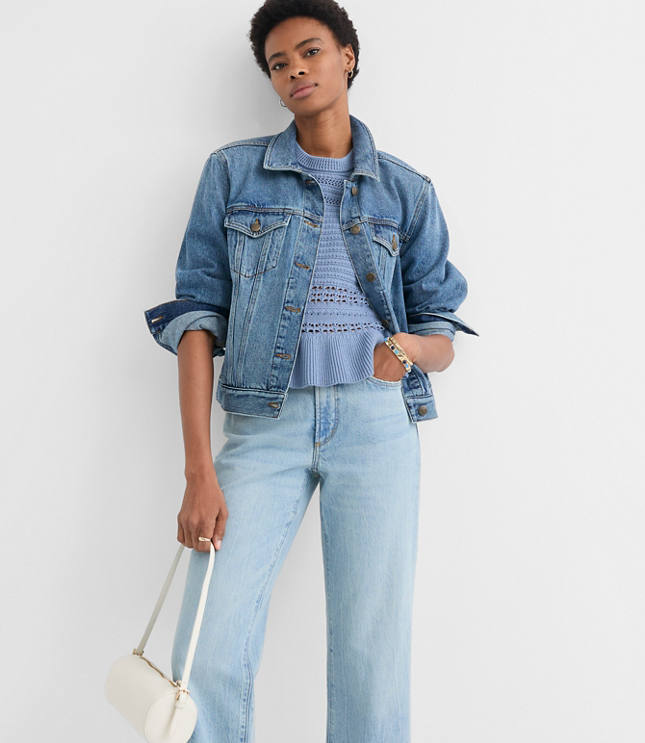 Pointelle Peplum Sweater