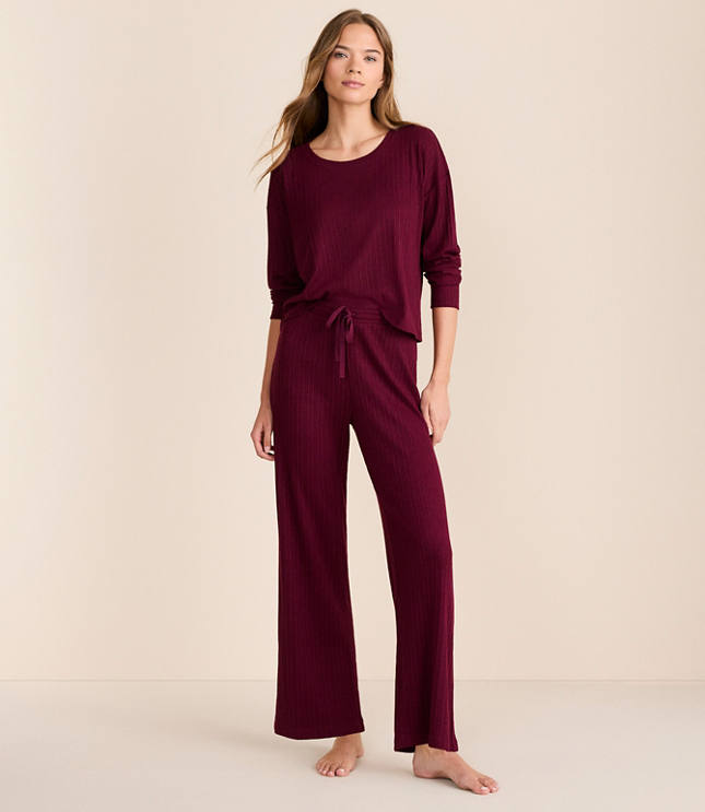 Lou & Grey Ribbed Softened Pajama Set