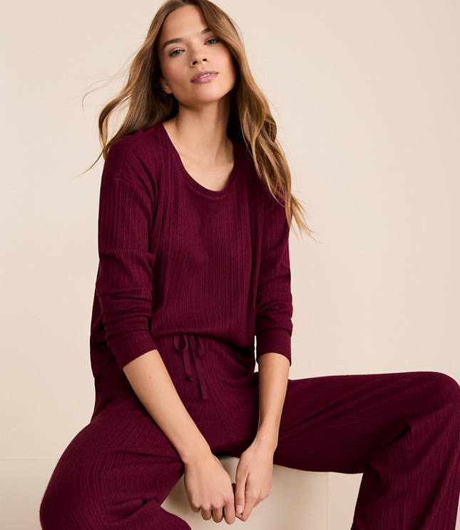 Lou & Grey Ribbed Softened Pajama Set