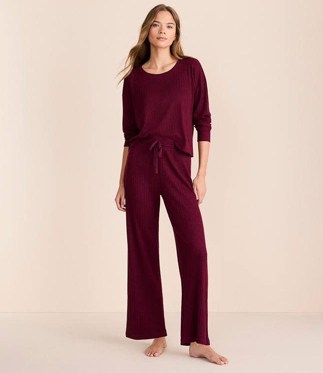 Lou & Grey Ribbed Softened Pajama Set