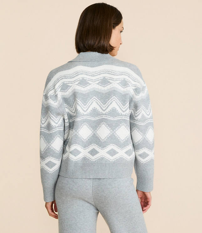 Lou & Grey Geo Polo Sweater
