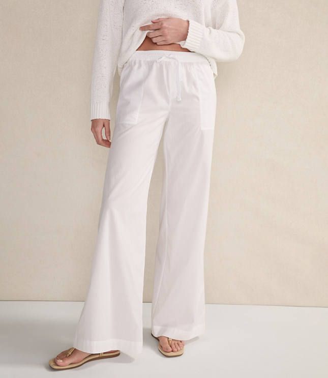 Haven Well Within Organic Cotton Poplin Wide Leg Pants