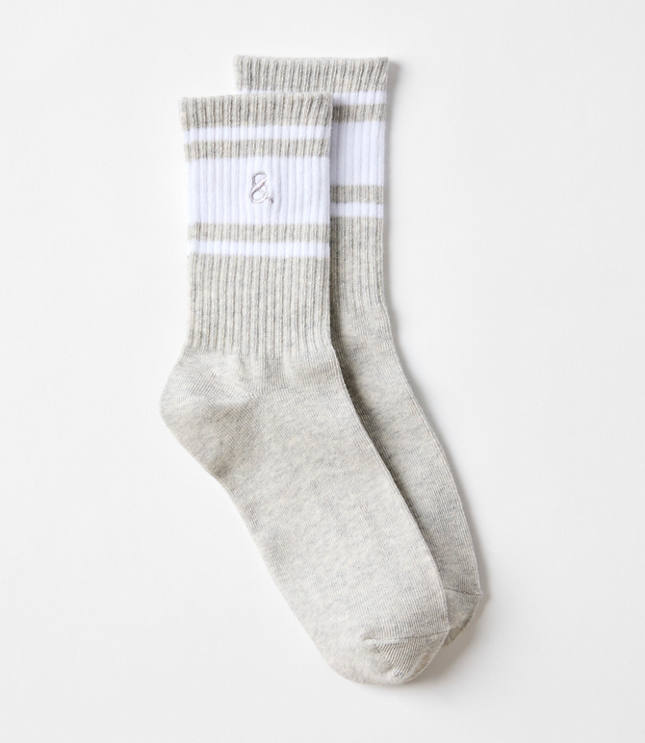 Lou & Grey Heathered Varsity Crew Socks