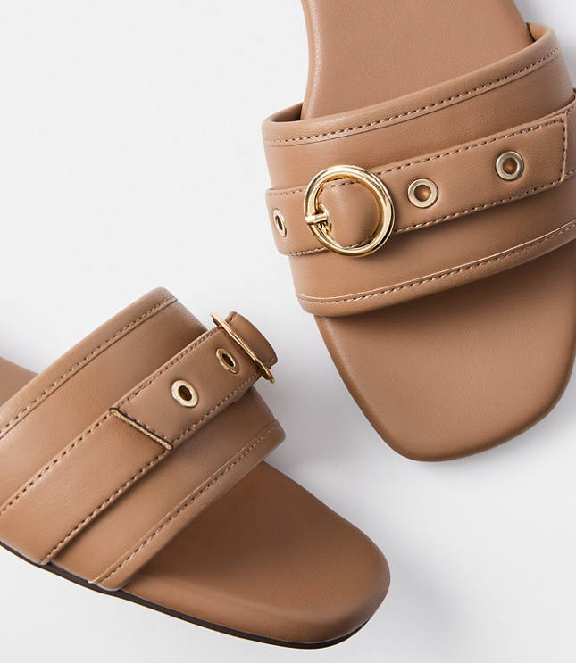 Buckle Slide Sandals