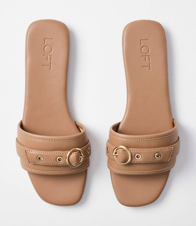 Buckle Slide Sandals