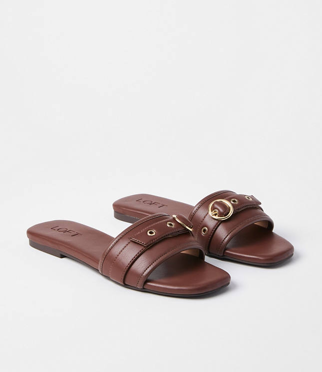 Buckle Slide Sandals