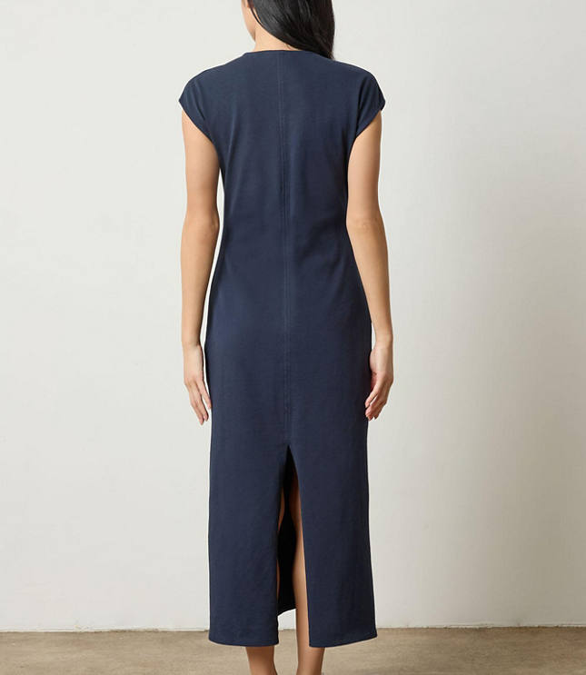 Lilla P Side Tuck Maxi Dress