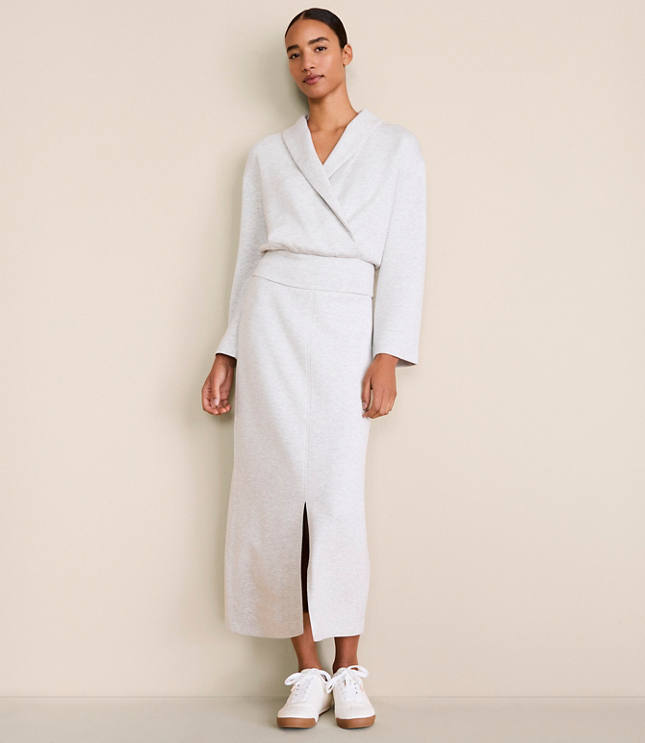 Lou & Grey Heathered Scubasoft Maxi Skirt