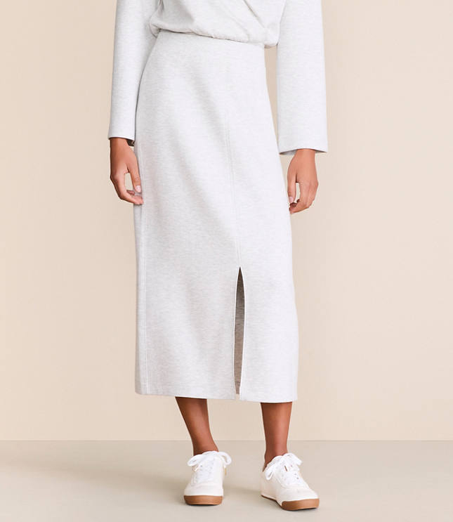 Lou & Grey Heathered Scubasoft Maxi Skirt