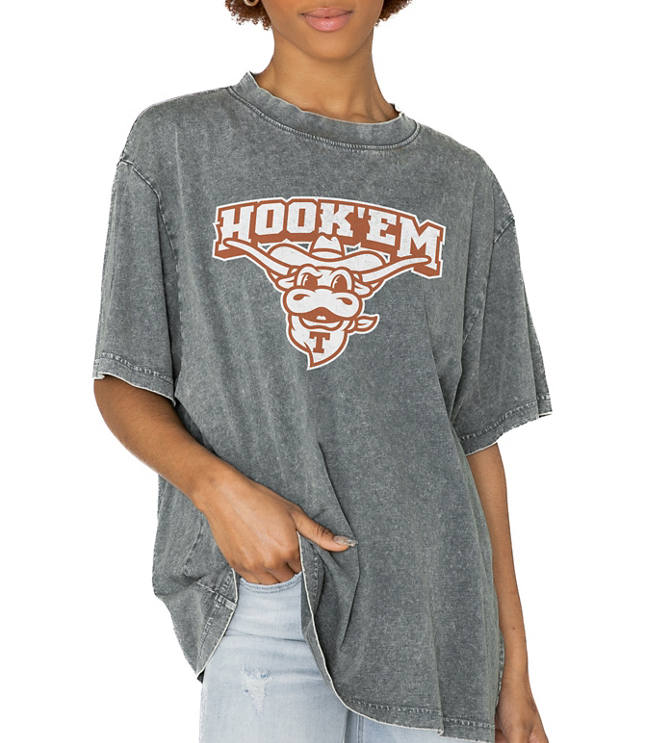 Gameday Couture Texas Longhorns Solid Defense Oversized Crew Neck Tee