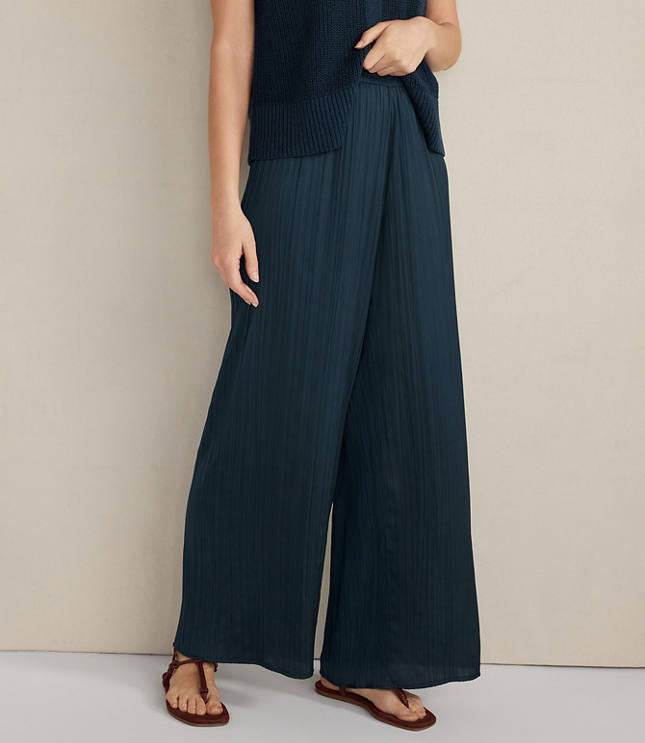 Haven Well Within Silky Pleated Straight Leg Pants