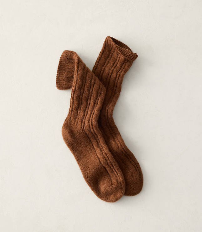 Haven Well Within Cashmere Blend Cable Knit Socks