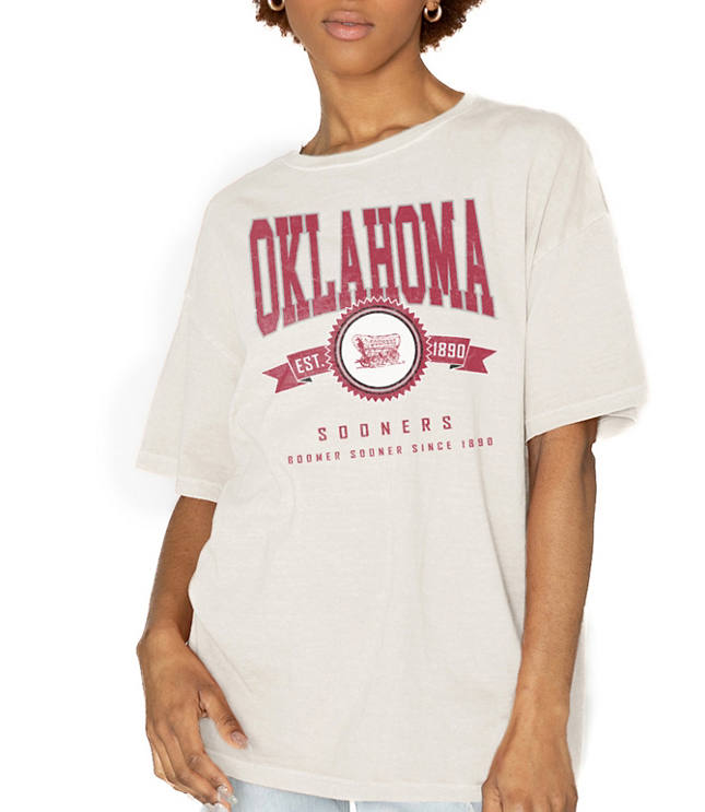 Gameday Couture Oklahoma Sooners Get Goin' Oversized Crew Neck Tee