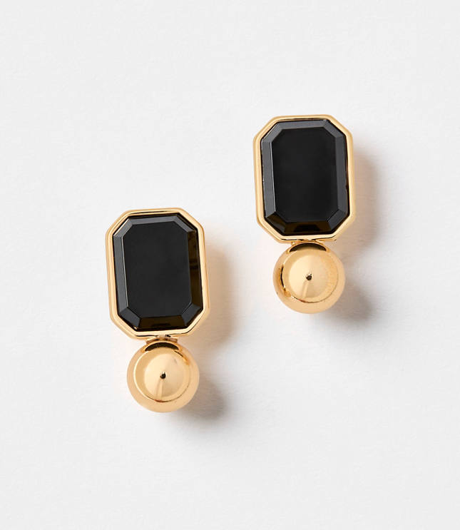 Resin Square Drop Earrings