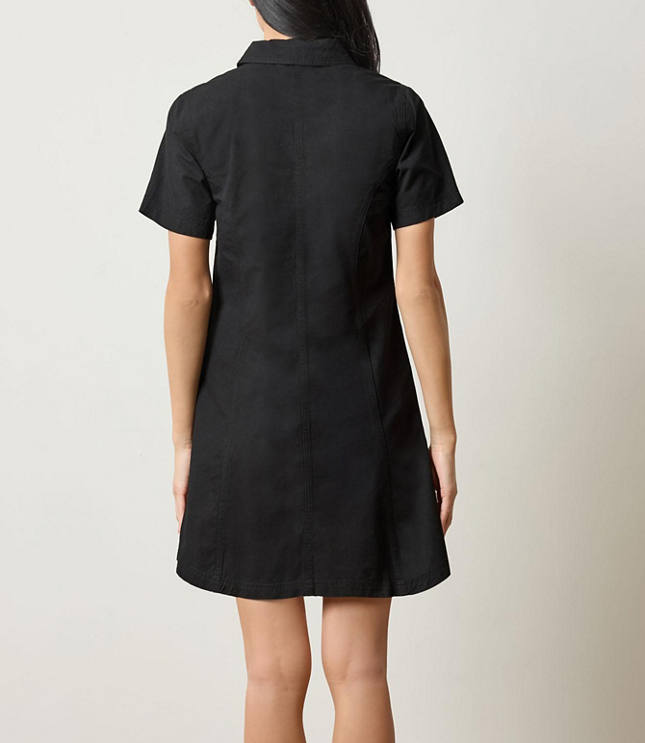 Lilla P Twill Paneled Shirtdress