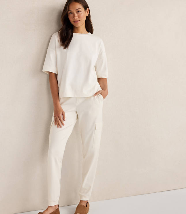 Haven Well Within Organic Cotton Interlock Cargo Pants