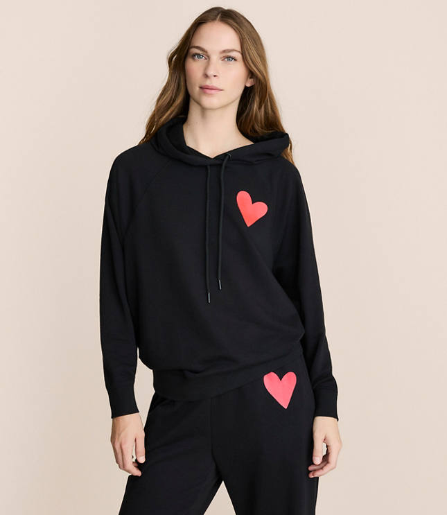 Lou & Grey Heart Cozy Cotton Oversized Hoodie